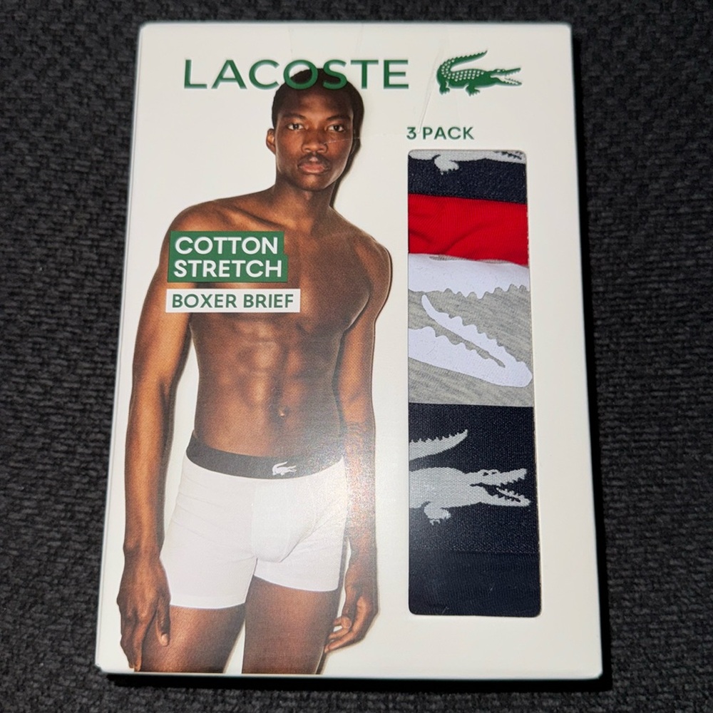 LACOSTE 🐊 3 pack boxer brief